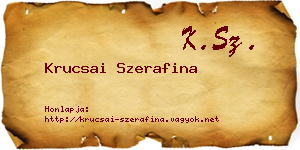 Krucsai Szerafina névjegykártya